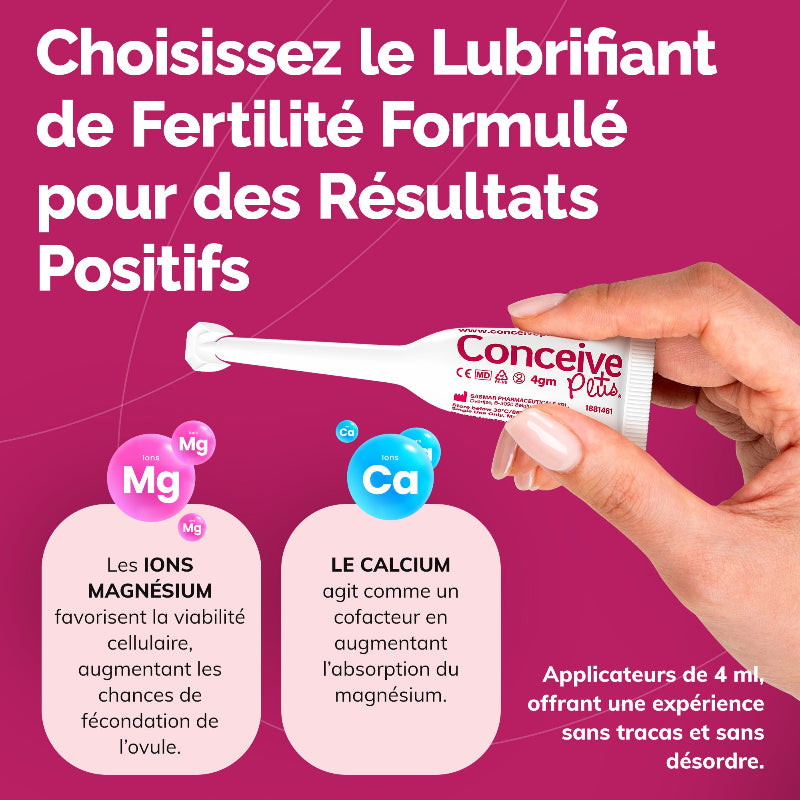 Conceive Plus Lubrifiant de fertilité, applicateurs pré-remplis (FR) - Lubrifiant compatible fertilité