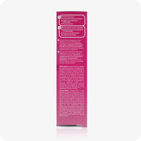 For Conceive Plus Max Combo - Fertility Lubricant Bundle (FR), side panel of 75ml fertility lubricant product box showing clinical benefits and usage instructions in French, Dutch, and German, with bullet points emphasizing sperm-friendly formula, pH balance, and natural fertility support.