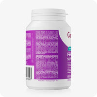 Conceive Plus Women's Fertility Support (FR) bottle side view showing detailed French and Dutch usage instructions and ingredient list on a purple label, with a barcode and net weight of 48g visible—designed to inform consumers about dosage, safety, and multilingual compliance.